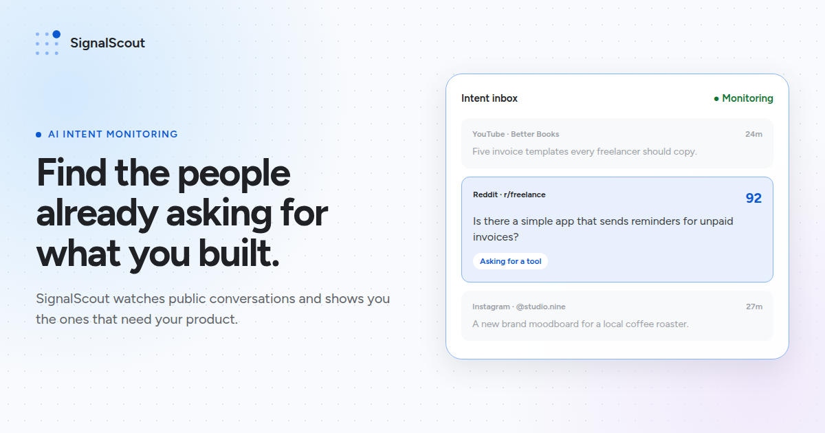 I built a tool to find people on Reddit, X, Insta, TikTok and LinkedIn who need your product. Free t